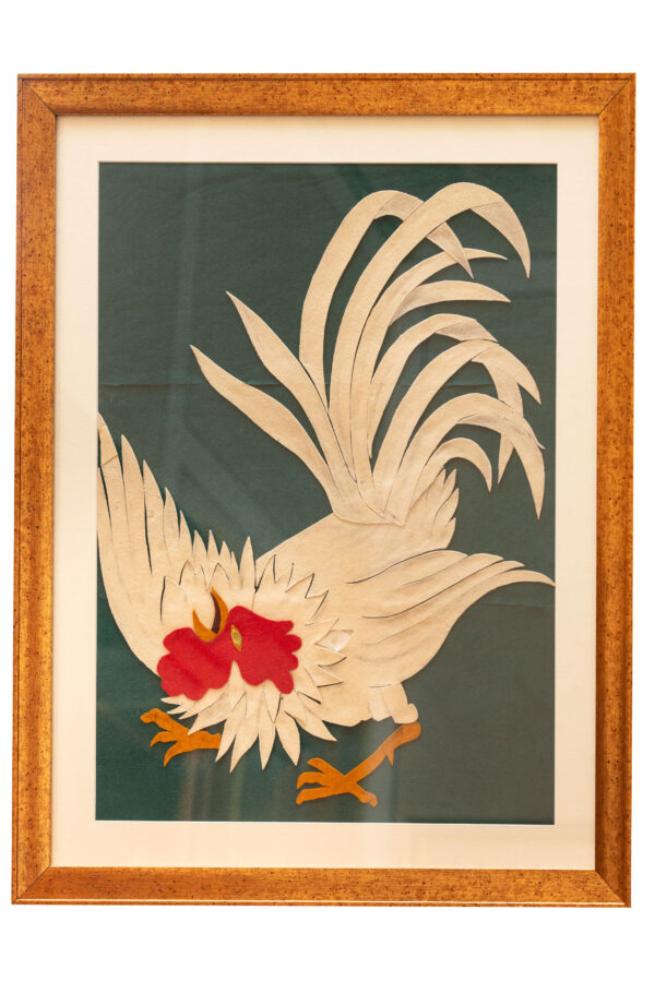 Paint of Cock - Made by Felt (textile) - Sticking