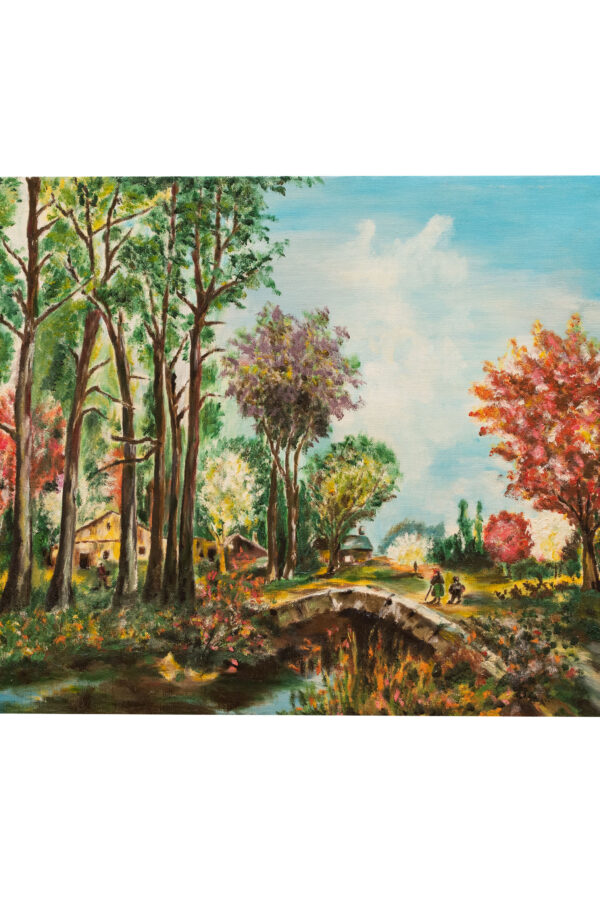 Oil Pastel Painting - Bridge