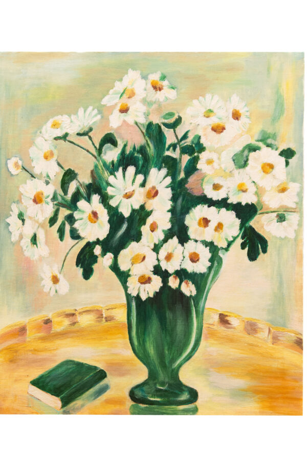 Oil Pastel Painting - Flower Vase